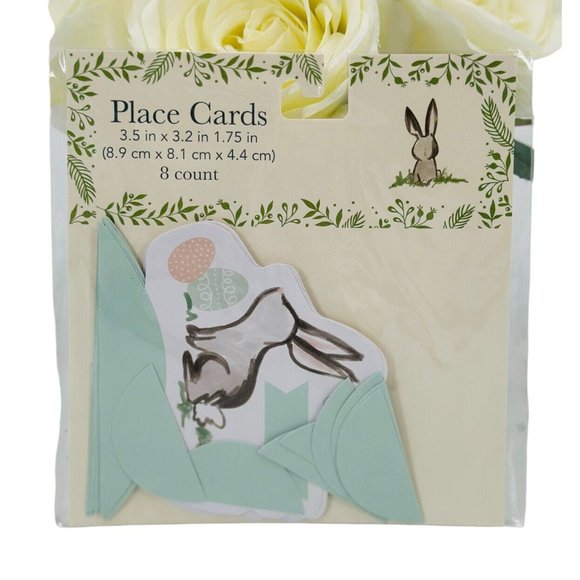 Easter Theme Table Place Cards Easter Bunny & Egg-Design Group 2-Pack 16 Total - Picture 3 of 4